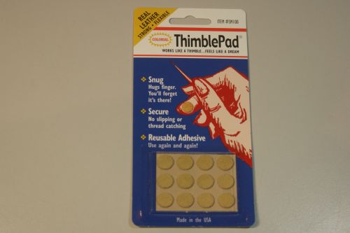 SELF ADHESIVE LEATHER THIMBLE PAD